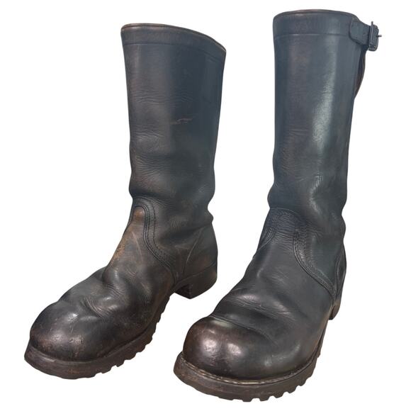 Vintage 1981 West German Military Brown Sea Jackboots Size 11 Wide main image 7